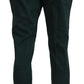 BENCIVENGA Elegant Dark Green Chino Trousers