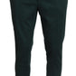 BENCIVENGA Elegant Dark Green Chino Trousers