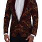 Dolce & Gabbana Elegant Multicolor Wool Blend Blazer