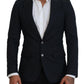 Dolce & Gabbana Chic Blue Single Breasted Formal Blazer