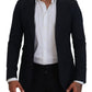 Dolce & Gabbana Chic Blue Single Breasted Formal Blazer