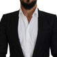 Dolce & Gabbana Elegant Martini Style Black Formal Blazer