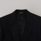 Dolce & Gabbana Elegant Martini Style Black Formal Blazer