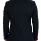 Dolce & Gabbana Elegant Cashmere-Silk Blend Blue Blazer