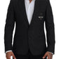 Dolce & Gabbana Elegant Gray Single Breasted Wool Blazer