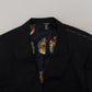 Dolce & Gabbana Elegant Black Martini Wool Blazer