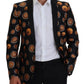 Dolce & Gabbana Elegant Silk-Blend Martini Black Blazer