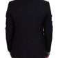 Dolce & Gabbana Elegant Dark Blue Martini Blazer