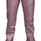 Dolce & Gabbana Metallic Pink Loose Denim Jeans