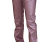 Dolce & Gabbana Metallic Pink Loose Denim Jeans