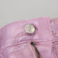 Dolce & Gabbana Metallic Pink Loose Denim Jeans