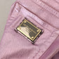 Dolce & Gabbana Metallic Pink Loose Denim Jeans