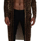 Dolce & Gabbana Elegant Leopard Wool Cardigan Sweater