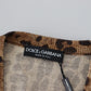 Dolce & Gabbana Elegant Leopard Wool Cardigan Sweater