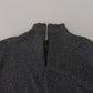 Dolce & Gabbana Elegant Dark Gray Pullover Sweater