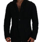 Dolce & Gabbana Elegant Black Wool-Cashmere Blend Cardigan