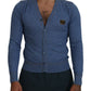 Dolce & Gabbana Elegant Blue Cotton Cardigan Sweater