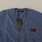 Dolce & Gabbana Elegant Blue Cotton Cardigan Sweater