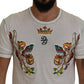 Dolce & Gabbana Elegant White Cotton-Silk Blend Tee