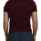 Dolce & Gabbana Elegant Maroon Crew Neck Casual Tee