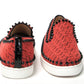 Christian Louboutin Black Smoothie/Black Pik Boat Flat Techno Shoes