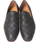 Christian Louboutin Navy/Nero Colannaki Flat Tissu Shoes