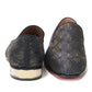 Christian Louboutin Navy/Nero Colannaki Flat Tissu Shoes