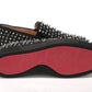 Christian Louboutin Black/Crystal Sv Version Roller 1c1s Flat Shoes