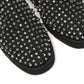 Christian Louboutin Black/Crystal Sv Version Roller 1c1s Flat Shoes