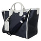 Dolce & Gabbana Elegant Two-Tone Leather Shopper Tote