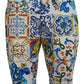 Dolce & Gabbana Majolica Print Casual Chinos Shorts