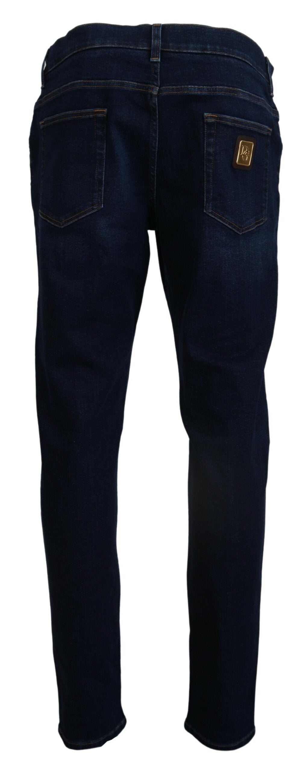 Dolce & Gabbana Elegant Slim Fit Dark Blue Denim Jeans