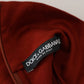 Dolce & Gabbana Elegant Maroon Collar Zip Sweater