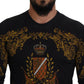 Dolce & Gabbana Baroque Medal Motive Silk Sweater