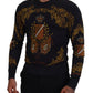 Dolce & Gabbana Baroque Medal Motive Silk Sweater