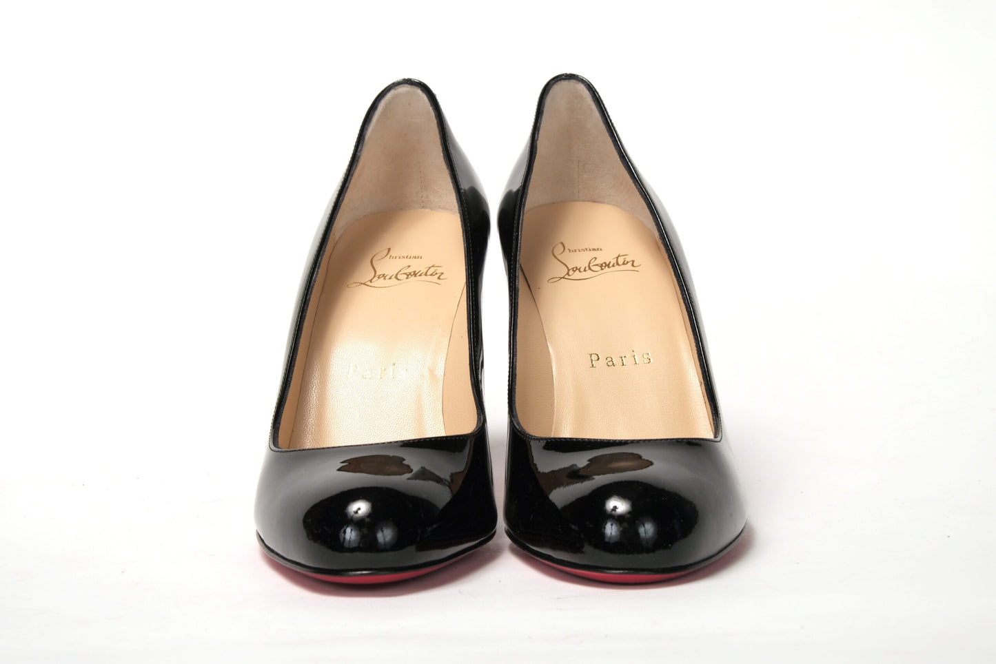 Christian Louboutin Simple Pump 85 Patent Black Heel