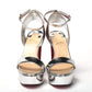 Christian Louboutin Silver/Multi Arendisc Alta Platform Heel