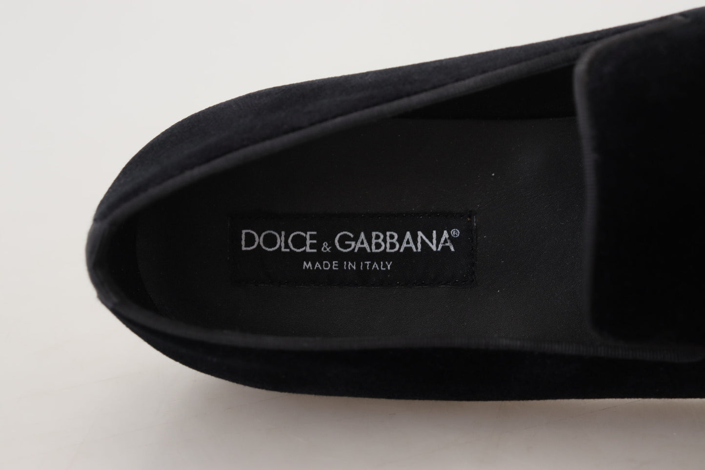 Dolce & Gabbana Elegant Black Slipper Loafers for Formal Occasions