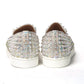 Christian Louboutin White Ab/Clear Ab Roller Boat Woman Flat Sneaker