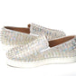 Christian Louboutin White Ab/Clear Ab Roller Boat Woman Flat Sneaker