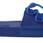 Dolce & Gabbana Elegant Blue Slide Sandals