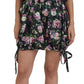 Dolce & Gabbana Elegant Floral Mini Dress with Logo Detail