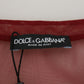 Dolce & Gabbana Maroon Mini Shift Dress - Italian Elegance