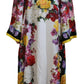 Dolce & Gabbana Elegant Silk Long Sleeve Kaftan Dress