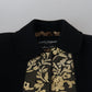 Dolce & Gabbana Elegant Gold Black Jacquard Trench Coat