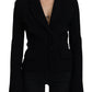 Dolce & Gabbana Elegant Black Long Sleeve Jacket