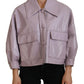 Dolce & Gabbana Chic Purple Cropped Jacket - A Style Statement