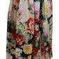 Dolce & Gabbana Exquisite High Waist Floral Silk Skirt