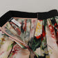 Dolce & Gabbana Exquisite High Waist Floral Silk Skirt