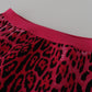 Dolce & Gabbana Chic High Waist Pink Leopard Mini Skirt